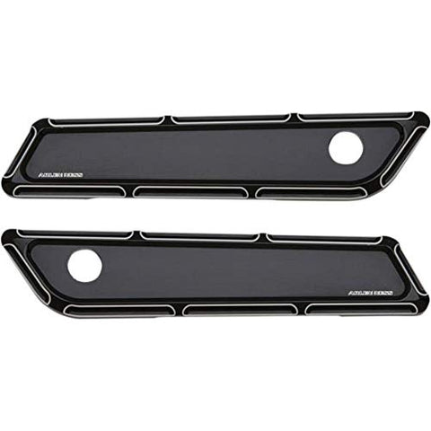 Arlen Ness 03-585 Black Ness-Tech Saddlebag Hinge Cover - Throttle City Cycles
