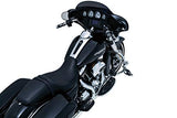 Kuryakyn 4411 Motorcycle Footpegs: Flamin' Switchblade Pegs with Male Mount Adapters, Chrome, 1 Pair - Throttle City Cycles