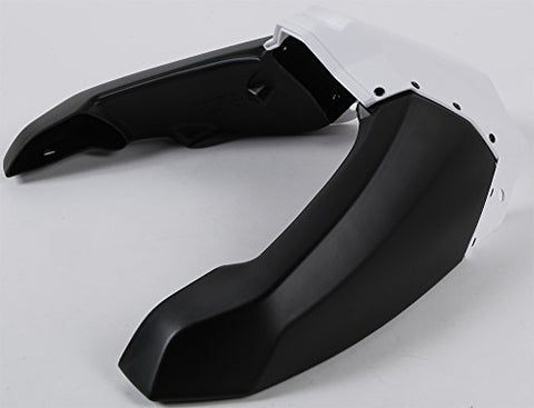Acerbis Radiator Shrouds - Upper - White/Black - Throttle City Cycles