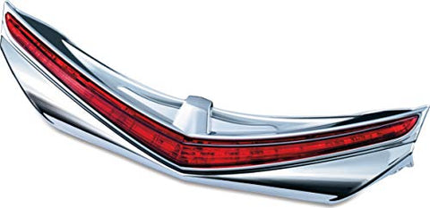 Kuryakyn 3236 Motorcycle Lighting Accessory: Rear Fender Tip LED Running/Brake Light with Red Lens for 2012-17 Honda Gold Wing GL1800 & F6B Motorcycles, Chrome - Throttle City Cycles