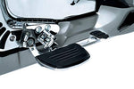 Kuryakyn 4328 Motorcycle Foot Control Component: Premium Mini Board Floorboards with Comfort Drop Mounts for 2001-17 Honda Motorcycles, Chrome, 1 Pair - Throttle City Cycles