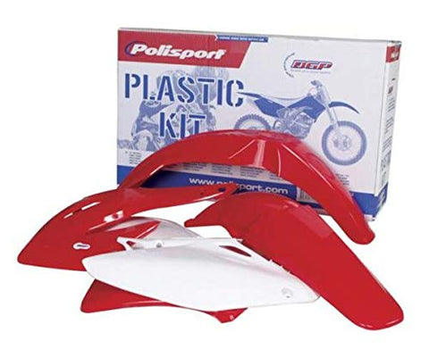 Polisport Plastics Kit Red for Honda CRF450R CRF 450R 2007 - Throttle City Cycles