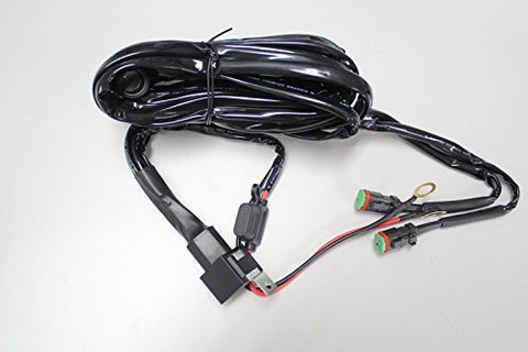 Totron Low Amp Two Light Connector Full Wire Harness With Switch, Fuse, and Relay - Throttle City Cycles