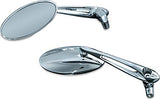 Kuryakyn 1495 Motorcycle Handlebar Accessory: Trident Rear View Side Mirror with Convex Glass, Chrome, Pack of 1 - Throttle City Cycles