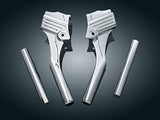 Kuryakyn 8146 Motorcycle Accent Accessory: Deluxe Neck Cover for 1995-2005 Harley-Davidson Touring Motorcycles, Chrome - Throttle City Cycles
