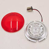 Custom Dynamics ProBEAM Dynamic RINGZ Rear Flat RED LED Turn Signals with Red Lenses for 1156 Bulbs on Harley Models - Throttle City Cycles