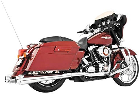 Freedom HD00623 Exhaust (American Outlaw Slip-On 4.5 Chrome Tip) - Throttle City Cycles