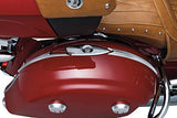 Kuryakyn 5670 Motorcycle Accent Accessory: Saddlebag Trim Top for 2014-19 Indian Motorcycles, Chrome - Throttle City Cycles