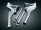 Kuryakyn 7866 Motorcycle Accent Accessory: Deluxe Neck Cover for 1995-2007 Harley-Davidson Touring Motorcycles, Chrome, 1 Pair - Throttle City Cycles