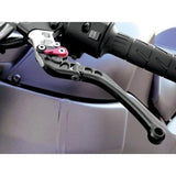 CRG Roll-A-Click Folding Clutch Lever (Black) Compatible with 08-10 Ducati 848 - Throttle City Cycles