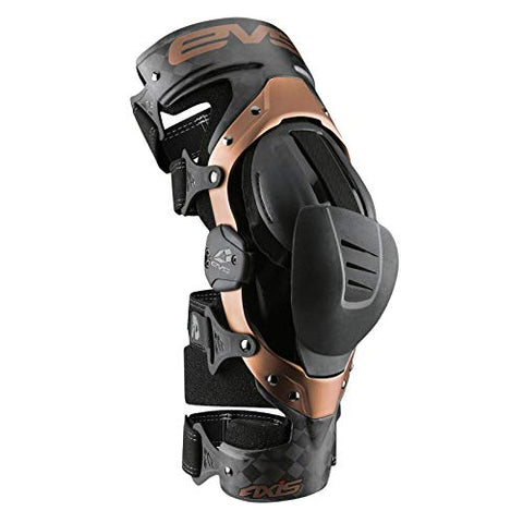 EVS Sports Unisex-Adult Axis Pro Knee Brace - Single (Black/Copper) - Throttle City Cycles