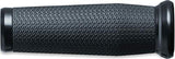 Kuryakyn 5947 Thresher Handlebar Grips for Throttle and Clutch: Kawasaki, Suzuki, Victory & Yamaha Motorcycles, Satin Black, 1 Pair - Throttle City Cycles