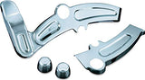 Kuryakyn 7773 Motorcycle Accent Accessory: Boomerang Frame Covers for 2008-17 Harley-Davidson Motorcycles, Chrome, 1 Pair - Throttle City Cycles