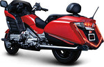 Kuryakyn 3247 Motorcycle Lighting Accessory: Vertical Rear LED Running/Brake Light Strips with Smoke Lenses for 2012-17 Honda Gold Wing GL1800 & F6B Motorcycles, Gloss Black, 1 Pair - Throttle City Cycles