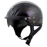 ScorpionExo EXO-C110 Unisex-Adult Half-Size-Style Azalea Helmet (Black/Gold, Large) - Throttle City Cycles