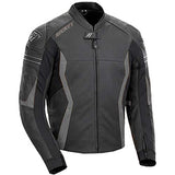 Joe Rocket Men’s GPX Sport Black and Blue Leather Armor Jacket - Throttle City Cycles