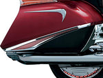 Kuryakyn 3232 Motorcycle Lighting Accessory: LED Saddlebag Accent Swoops with Red Lenses for 2012-17 Honda Gold Wing GL1800 & F6B Motorcycles, Chrome, 1 Pair - Throttle City Cycles