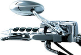 Kuryakyn 1495 Motorcycle Handlebar Accessory: Trident Rear View Side Mirror with Convex Glass, Chrome, Pack of 1 - Throttle City Cycles