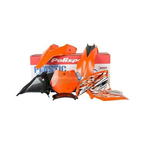 Polisport Plastic Kit - OE, Color: Orange 90563 - Throttle City Cycles