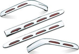 Kuryakyn 3202 Motorcycle Lighting Accent Accessory: Single Circuit LED Saddlebag Molding Set with Red Lens for 2001-10 Honda Gold Wing GL1800 Motorcycles, Chrome - Throttle City Cycles