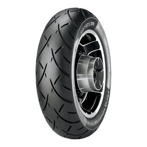 Metzeler ME888 Marathon Ultra Front Tire - Wide Whitewall (MH90-21) - Throttle City Cycles