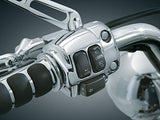 Kuryakyn 7808 Motorcycle Handlebar Accessory: Hand Control Switch Housings for 1996-2013 Harley-Davidson Motorcycles, Chrome, 1 Pair - Throttle City Cycles