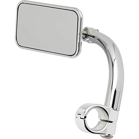 Biltwell (UM-REC-01-CP) Rectangle Bar Mount Mirror With 1" I.D. Clamp-Chrome - Throttle City Cycles