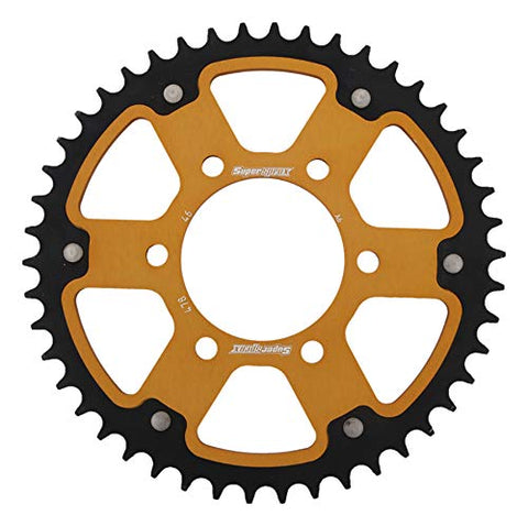 SuperSprox RST-478-46-GLD Gold Stealth Sprocket - Throttle City Cycles