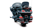 Kuryakyn 3202 Motorcycle Lighting Accent Accessory: Single Circuit LED Saddlebag Molding Set with Red Lens for 2001-10 Honda Gold Wing GL1800 Motorcycles, Chrome - Throttle City Cycles