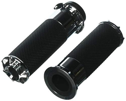 Arlen Ness 07-328 Chrome Fusion Grip - Throttle City Cycles