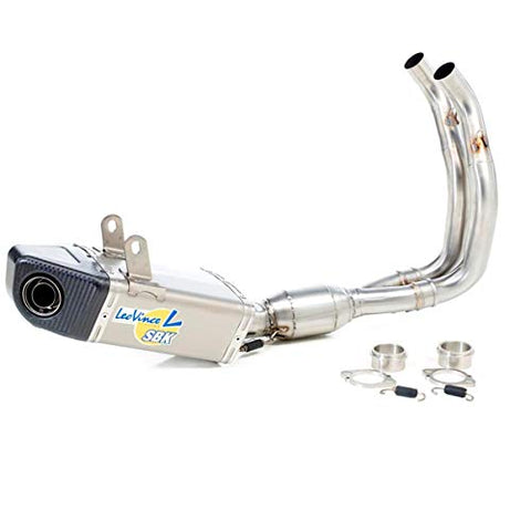 Leo Vince SBK Evo II Underbody Full System - Stainless Steel for 12-16 Kawasaki EX650E - Throttle City Cycles