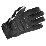 Scorpion EXO Klaw II Leather Motorcycle Glove - White/Black, All Sizes - Throttle City Cycles