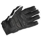 Scorpion EXO Klaw II Leather Motorcycle Glove - White/Black, All Sizes - Throttle City Cycles