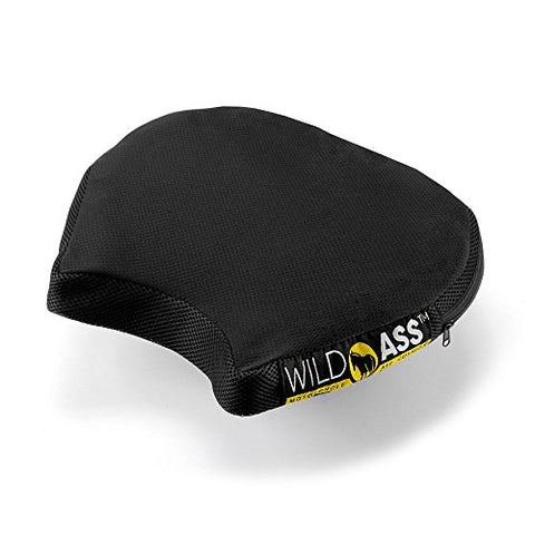Wild Ass Lite Air Cell Motorcycle Seat Pad Cushion - Smart Fit for Cruisers, Harleys - 14" long x 15.5" wide - Throttle City Cycles