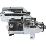 DB Electrical SHD0013-C Chrome Starter Compatible With/Replacement For Harley, FLHR FLHRC FLHRS, FLHTF FLSTN FLSTSC Fat Boy Road Glide Dyna, Flstsc Heritage Softail 80-1014 31621-06A 410-52330 - Throttle City Cycles