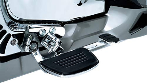 Kuryakyn 4328 Motorcycle Foot Control Component: Premium Mini Board Floorboards with Comfort Drop Mounts for 2001-17 Honda Motorcycles, Chrome, 1 Pair - Throttle City Cycles