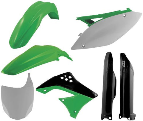 Acerbis Plastic Kit - Original 05 , Color: Green 2041110206 - Throttle City Cycles