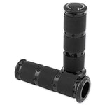 Performance Machine XLS Black Ano Grips 0063-2087-B - Throttle City Cycles