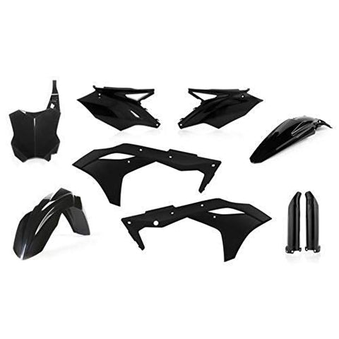 Acerbis 26306-30001 Full Plastic Kit Black - Throttle City Cycles