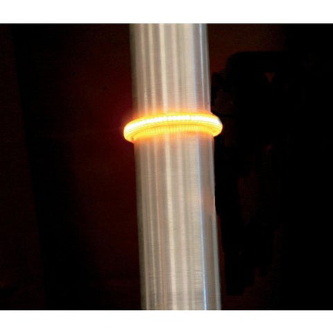 Custom Dynamics Truwrapz LED Fork Turn Signal - 41mm - Amber TW41AA - Throttle City Cycles