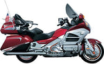 Kuryakyn 3232 Motorcycle Lighting Accessory: LED Saddlebag Accent Swoops with Red Lenses for 2012-17 Honda Gold Wing GL1800 & F6B Motorcycles, Chrome, 1 Pair - Throttle City Cycles
