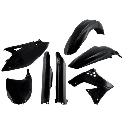 Acerbis Full Plastic Kit Black - Fits: Kawasaki KX250F 2009-2012 - Throttle City Cycles