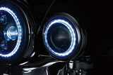 Kuryakyn 2466 Orbit Vision 4-1/2in. LED Passing Lamps with White Halo - Pair - Throttle City Cycles