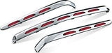 Kuryakyn 3201 Motorcycle Lighting Accent Accessory: Dual Circuit LED Trunk Molding Set with Red Lens for 2001-10 Honda Gold Wing GL1800 Motorcycles, Chrome - Throttle City Cycles