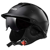 LS2 Helmets Rebellion Motorcycle Half Helmet - Throttle City Cycles