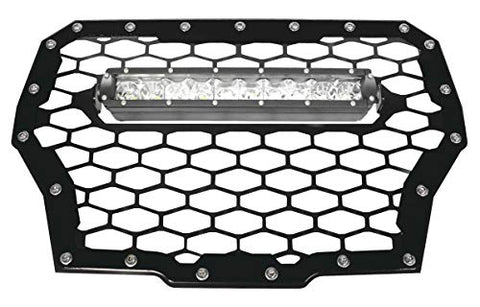 ModQuad RZR-FGLS-T-BBLK Front Grill without 10in. Light Bar - Black - Throttle City Cycles