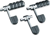 Kuryakyn 8075 Motorcycle Foot Control: ISO Stirrup Heel Rests with Large ISO Pegs, Chrome, 1 Pair - Throttle City Cycles