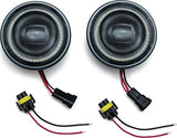 Kuryakyn 2466 Orbit Vision 4-1/2in. LED Passing Lamps with White Halo - Pair - Throttle City Cycles