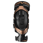 EVS Sports Black/Copper Axis Pro Knee Brace Size Large Pair Made for Lightweight Comfort and Flexibility AXISP-BK/COP-LP - Throttle City Cycles