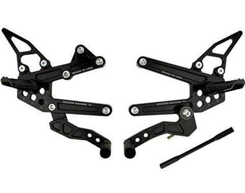 Driven Racing TT Rearsets DRP724BK - Throttle City Cycles